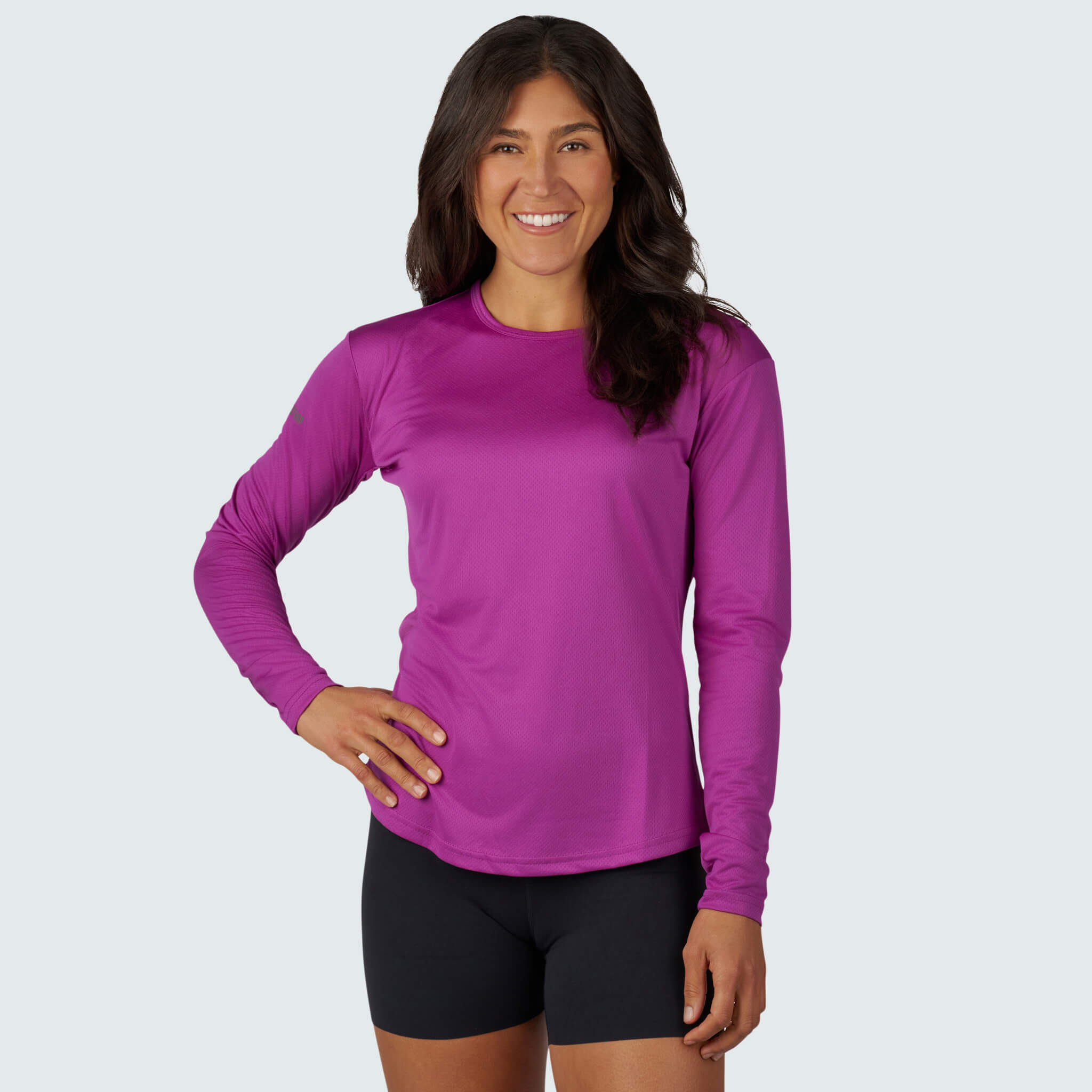 Women's Voyage Crewneck Long Sleeve BlackStrap #color_currant