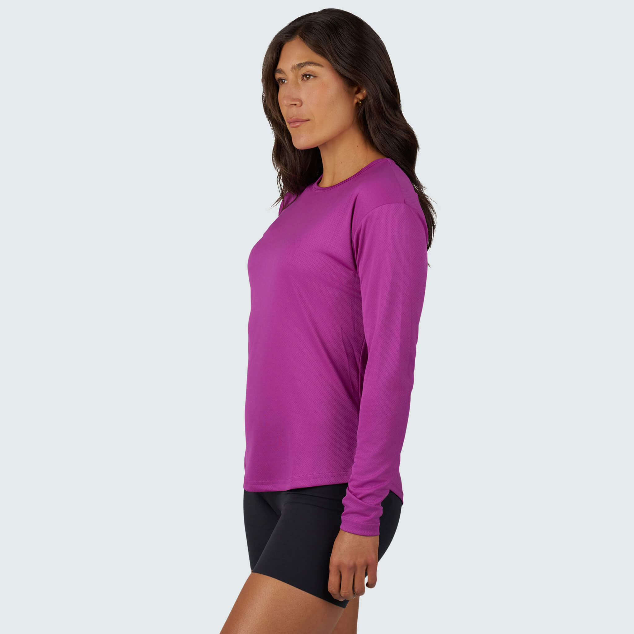 Women's Voyage Crewneck Long Sleeve BlackStrap #color_currant