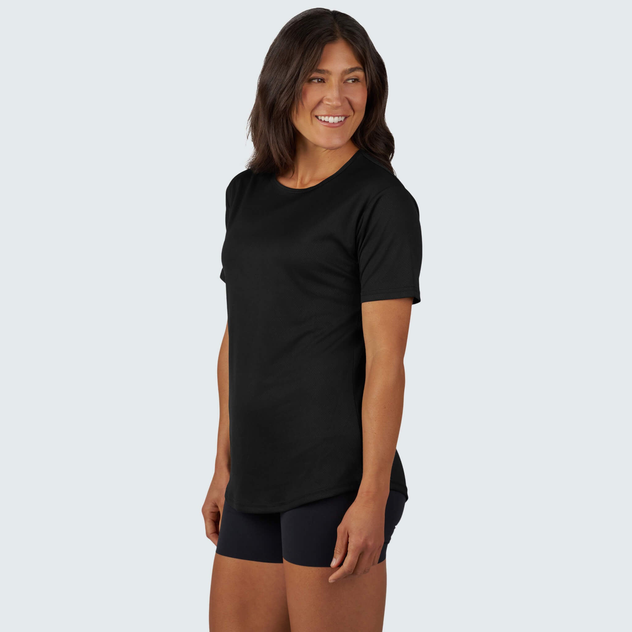 Women's Voyage Tee Shirt BlackStrap #color_black