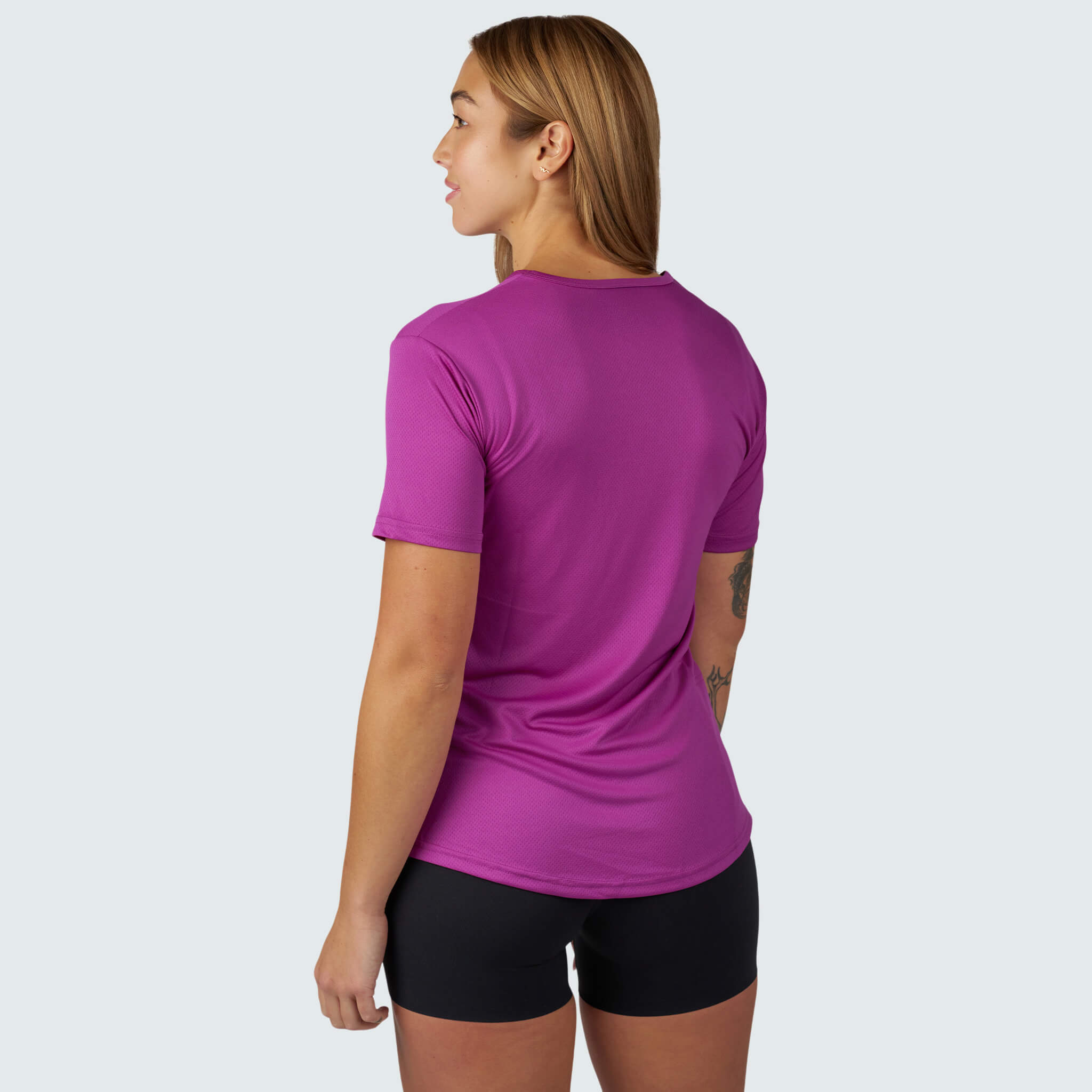 Women's Voyage Tee Shirt BlackStrap #color_currant