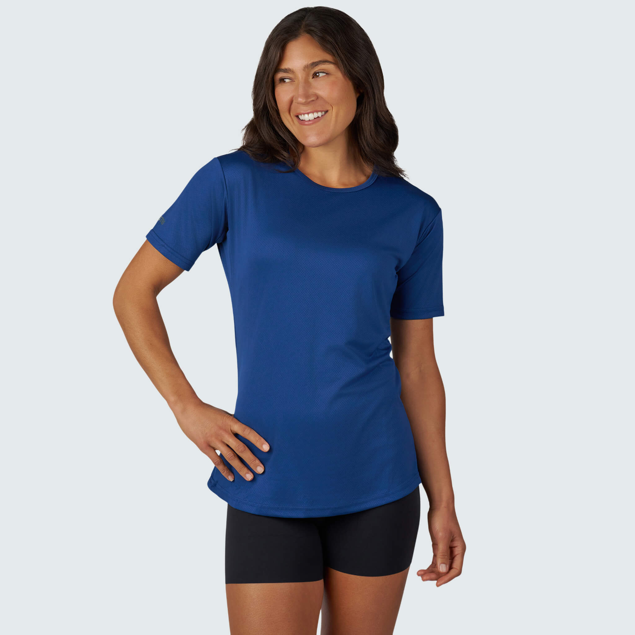 Women's Voyage Tee Shirt BlackStrap #color_deschutes