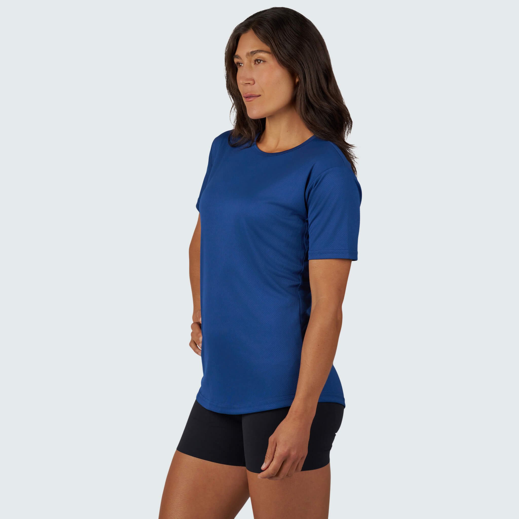 Women's Voyage Tee Shirt BlackStrap #color_deschutes