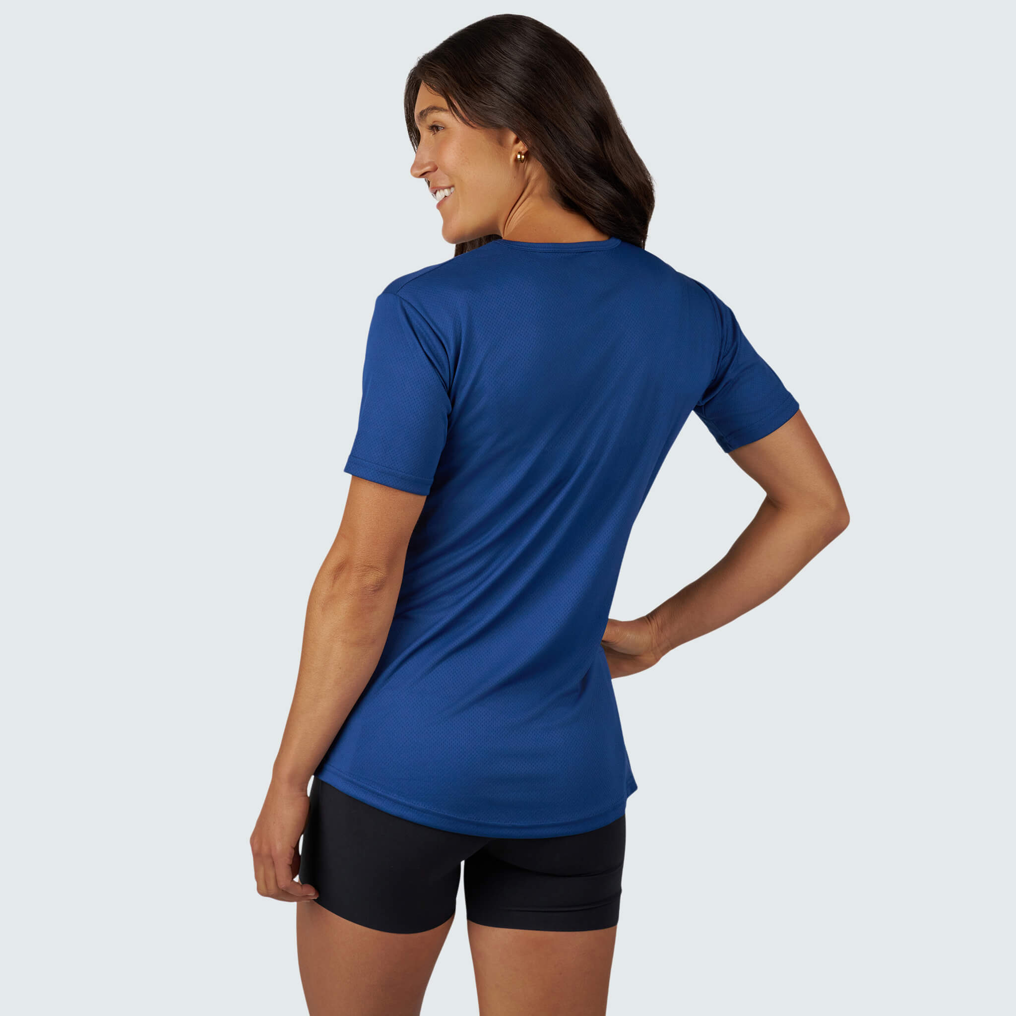 Women's Voyage Tee Shirt BlackStrap #color_deschutes