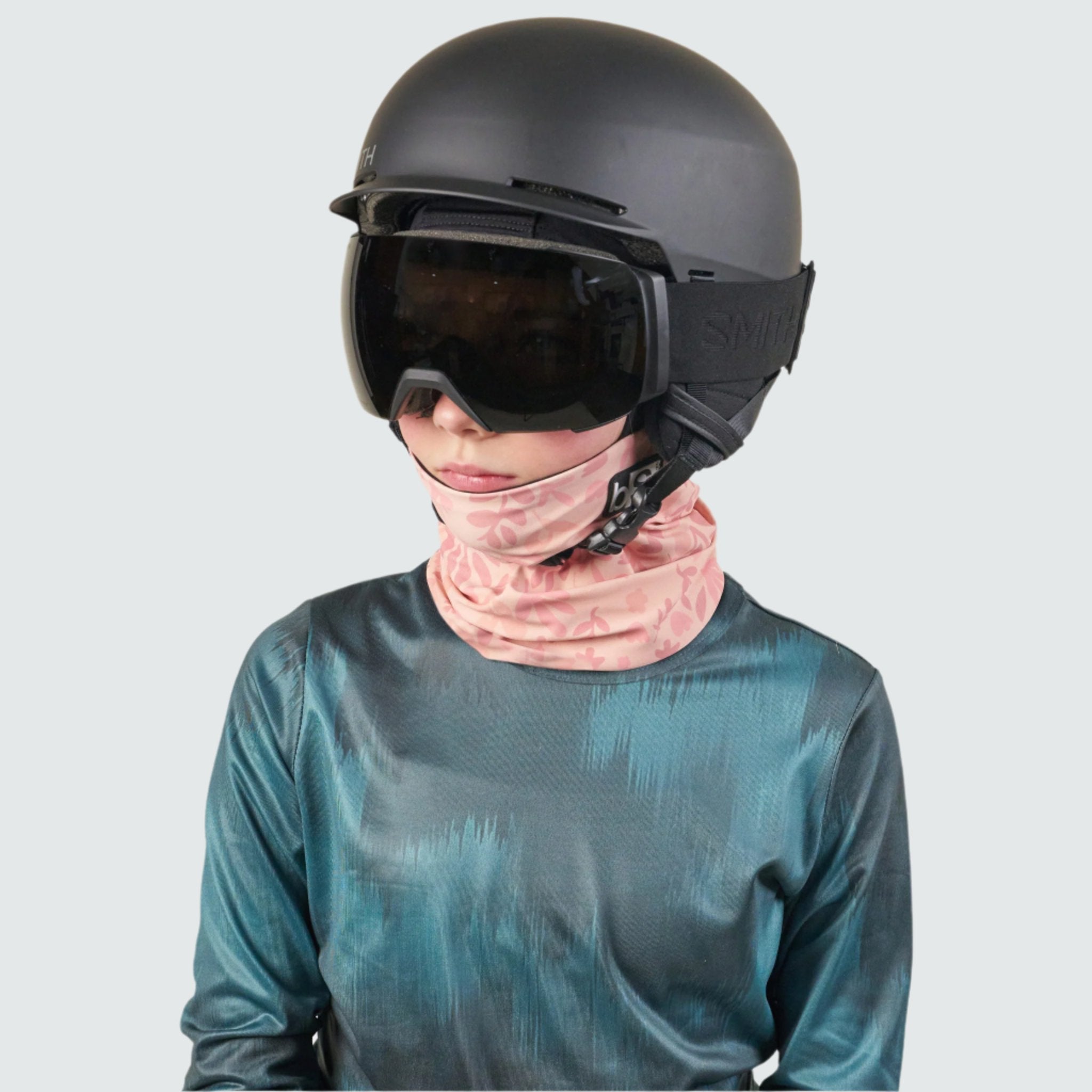Kids' Treble Hood Balaclava BlackStrap #color_springy mauve