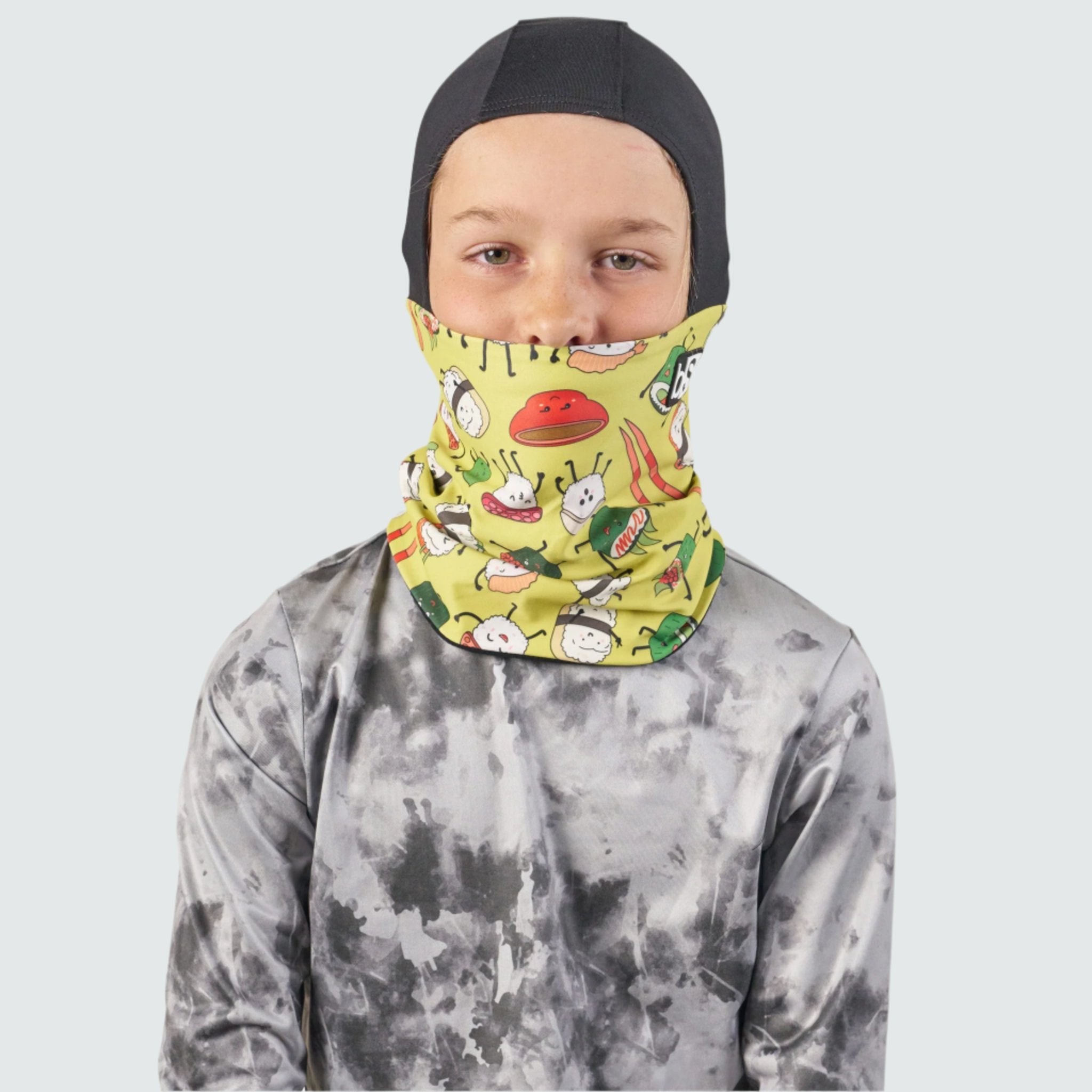 Kids' Treble Hood Balaclava BlackStrap #color_sushi wasabi