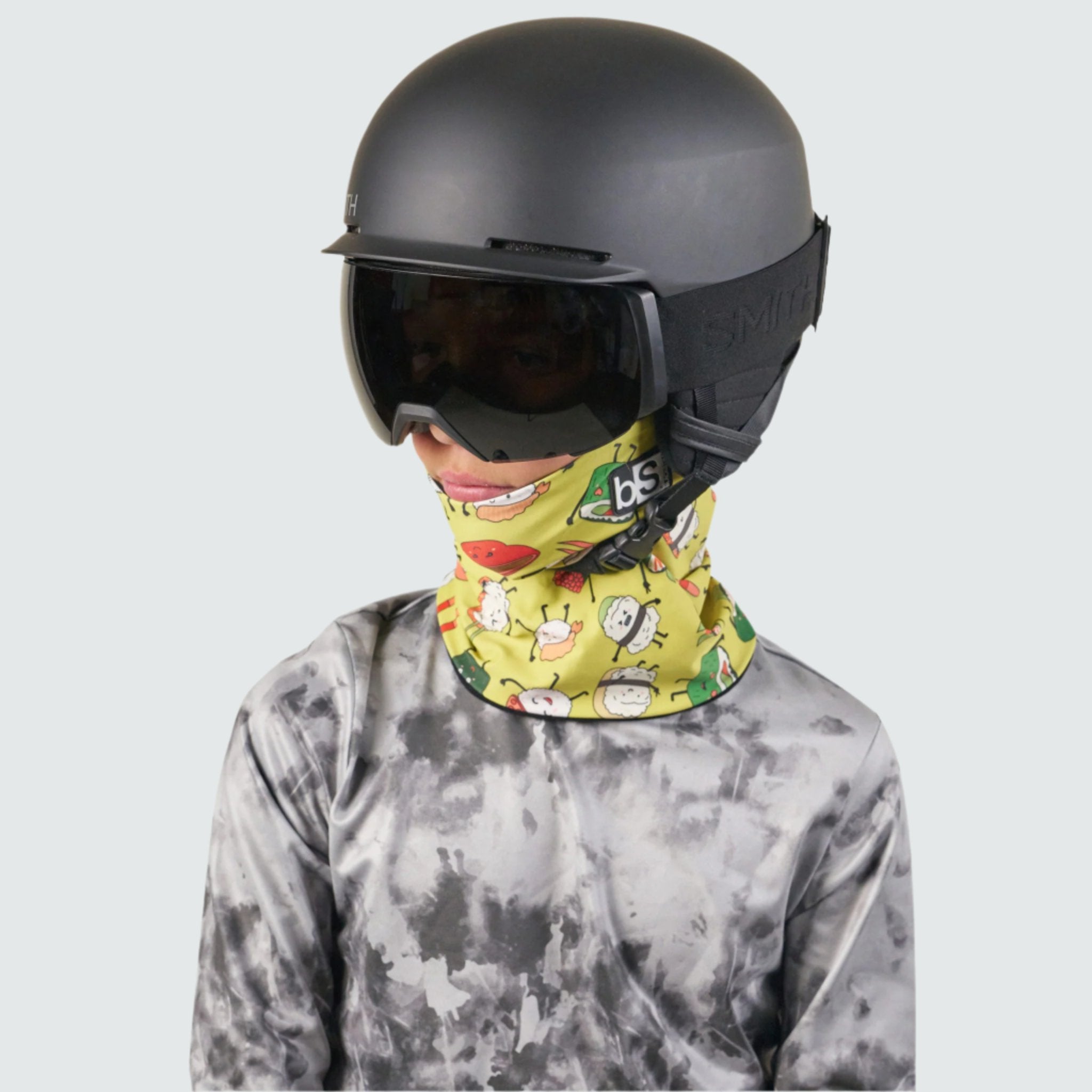 Kids' Treble Hood Balaclava BlackStrap #color_sushi wasabi