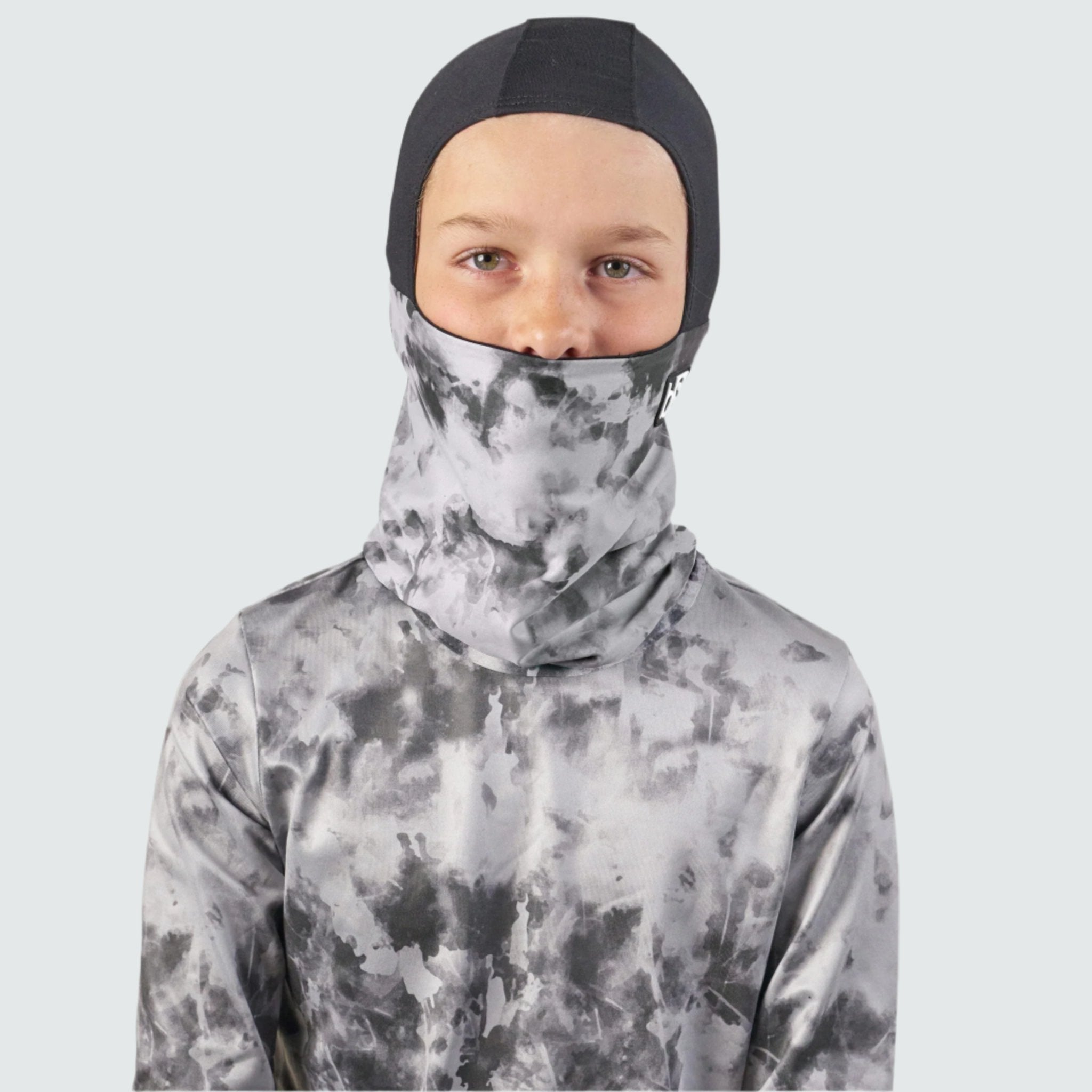 Kids' Treble Hood Balaclava BlackStrap #color_tie dye steel
