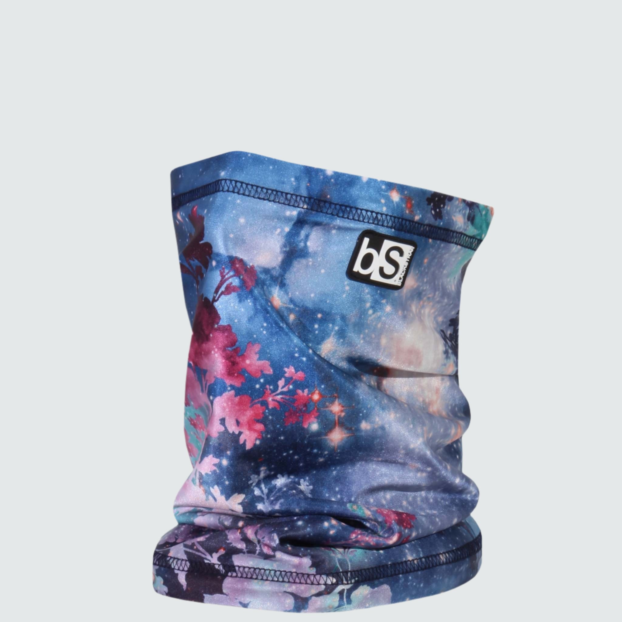 Dual Layer Tube Neck Warmer | Prints BlackStrap Floral Galaxy #color_floral galaxy