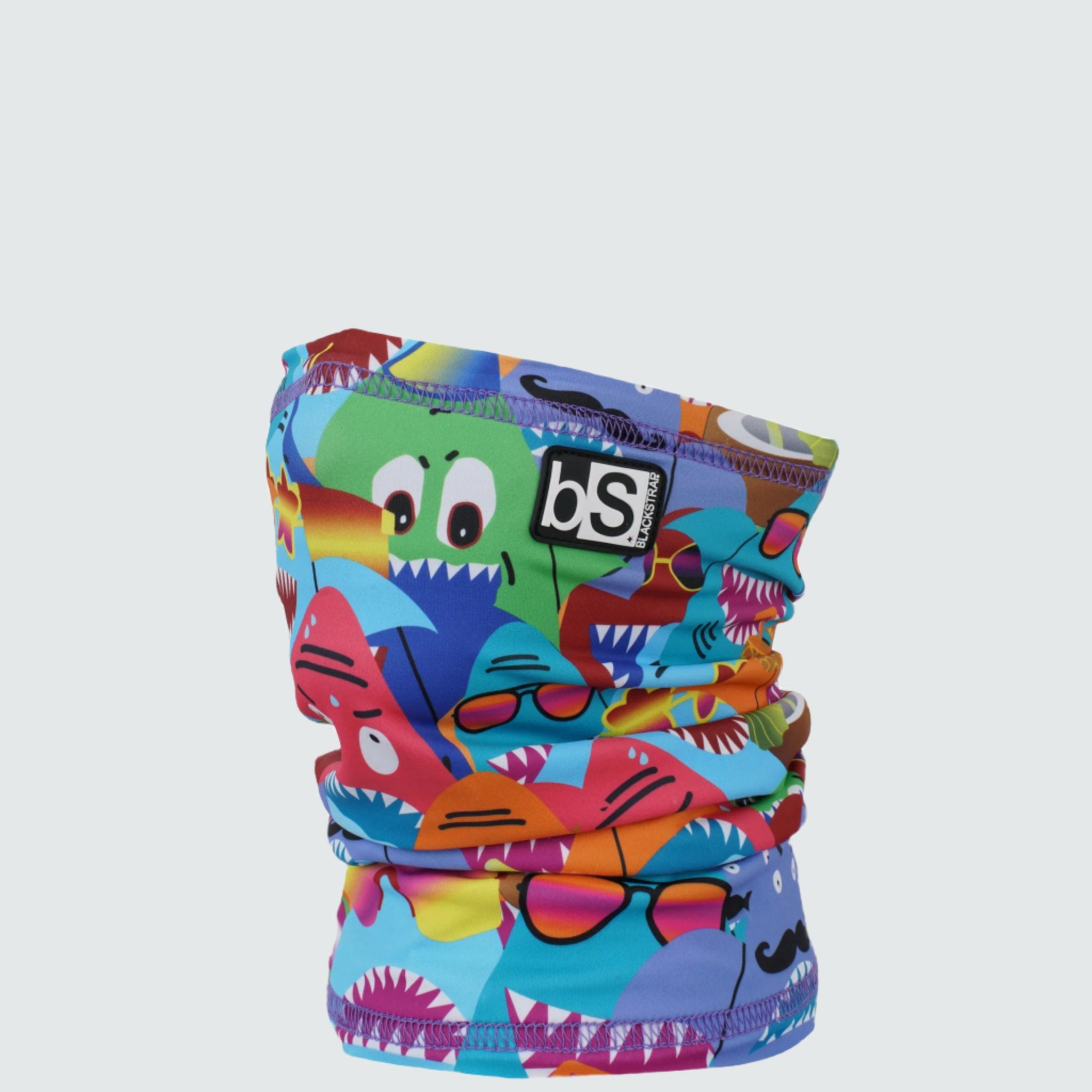Kids' Dual Layer Tube Neck Warmer | Prints BlackStrap Friends Sharks #color_friends-sharks