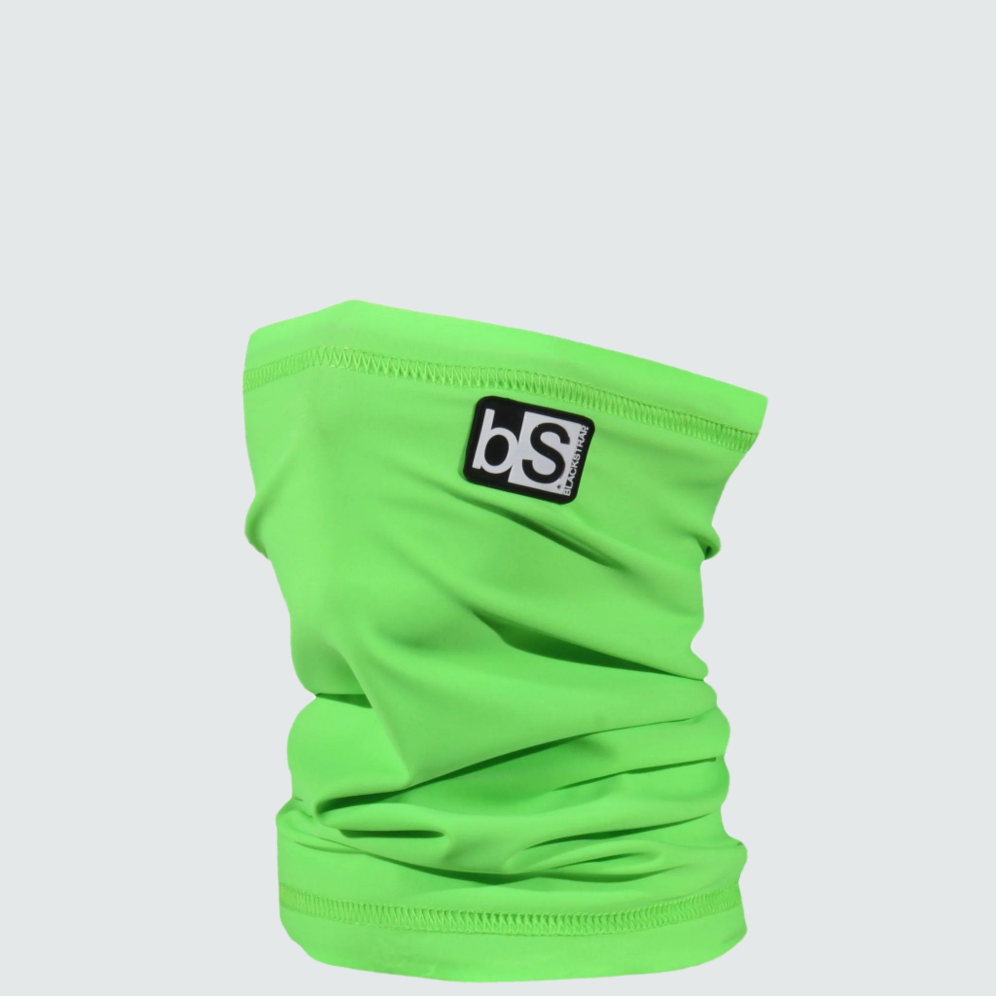Kids' Dual Layer Tube Neck Warmer | Solids BlackStrap Bright Green #color_bright-green