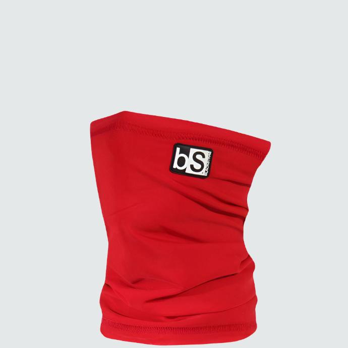 Kids' Dual Layer Tube Neck Warmer | Solids BlackStrap Crimson #color_crimson