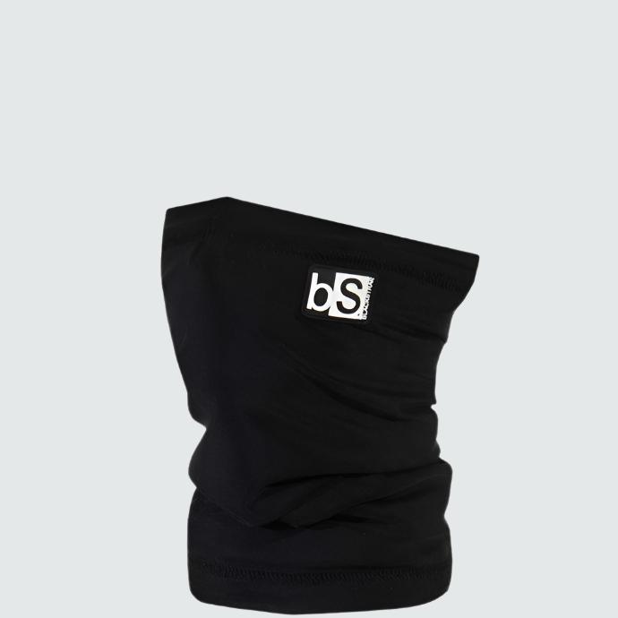 Kids' Dual Layer Tube Neck Warmer | Solids BlackStrap Black #color_black