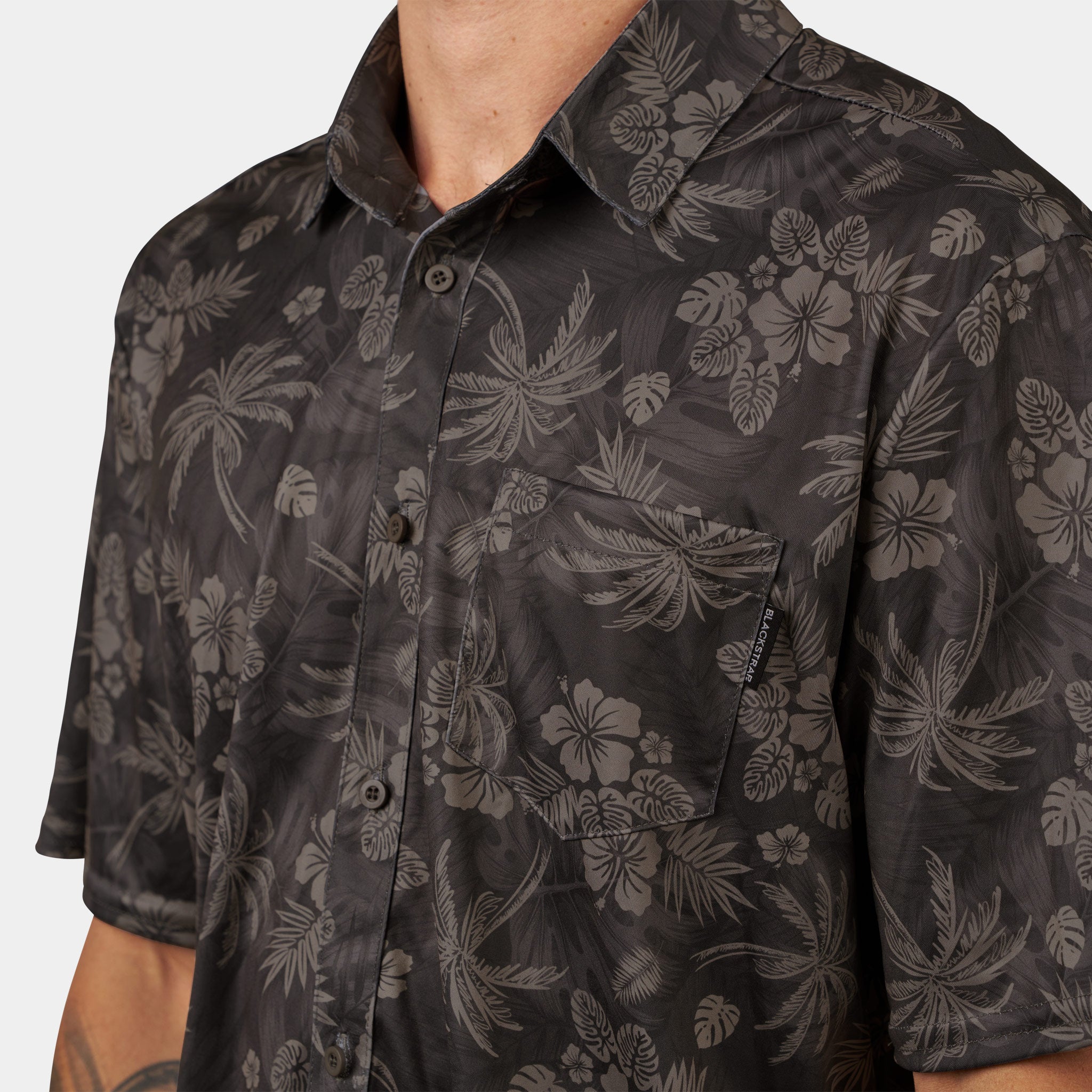 Men's Brackish Button Up BlackStrap #color_aloha mocha