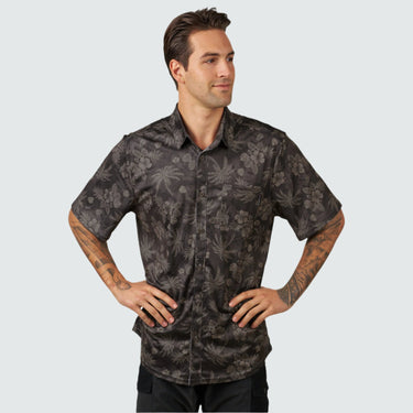 Men's Brackish Button Up BlackStrap #color_aloha-mocha