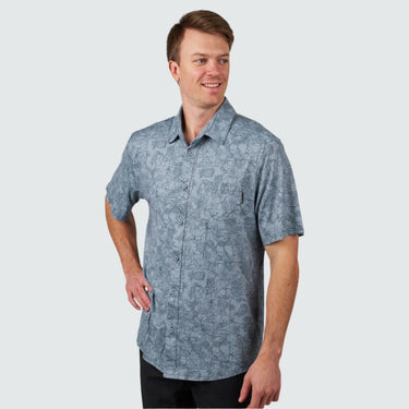 Men's Brackish Button Up BlackStrap #color_pipeline-ocean