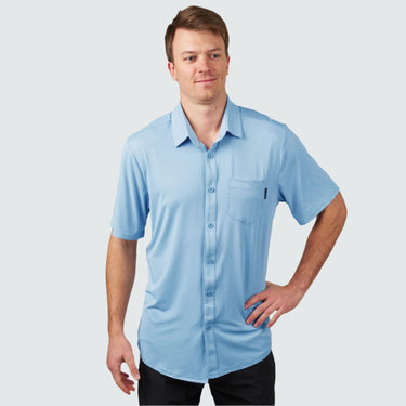 Men's Brackish Button Up BlackStrap #color_bluebird