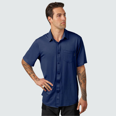 Men's Brackish Button Up BlackStrap #color_navy