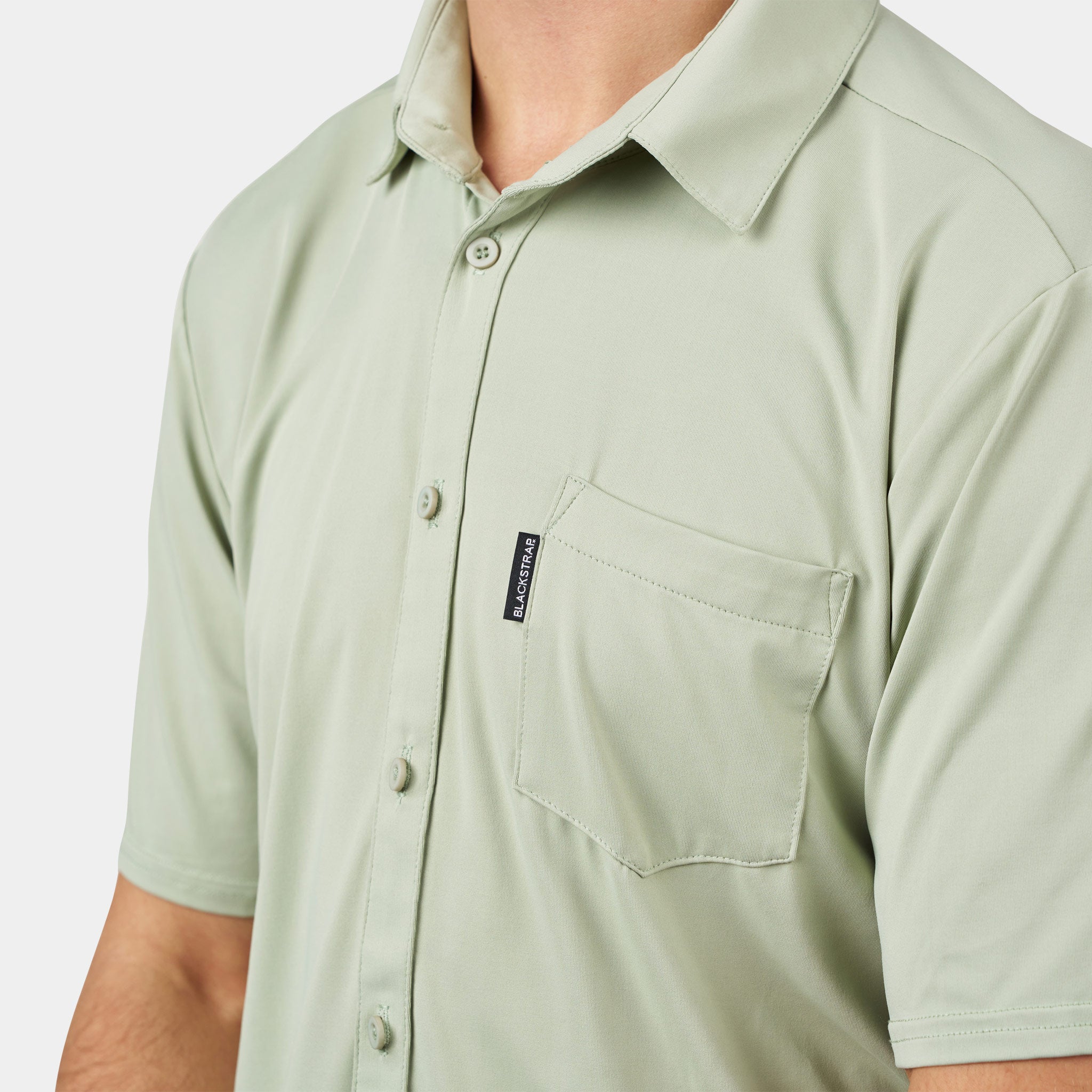 Men's Brackish Button Up BlackStrap #color_olive