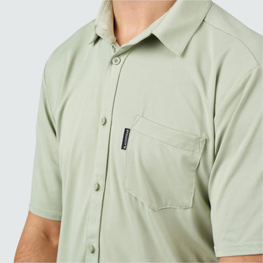 Men's Brackish Button Up BlackStrap #color_olive