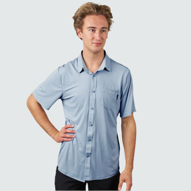 Men's Brackish Button Up BlackStrap #color_slate