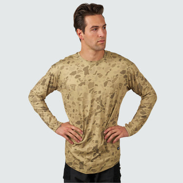 Men's Brackish Crewneck Long Sleeve BlackStrap #color_alvord