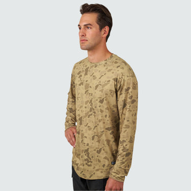 Men's Brackish Crewneck Long Sleeve BlackStrap #color_alvord