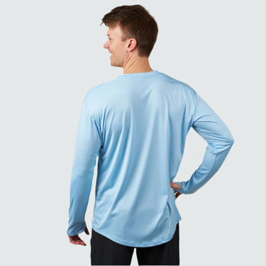 Men's Brackish Crewneck Long Sleeve BlackStrap #color_bluebird