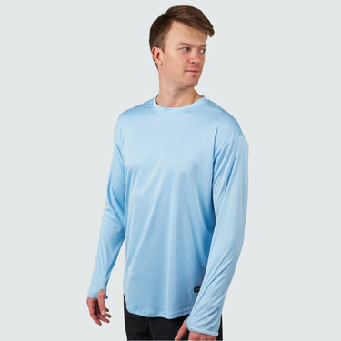 Men's Brackish Crewneck Long Sleeve BlackStrap #color_bluebird