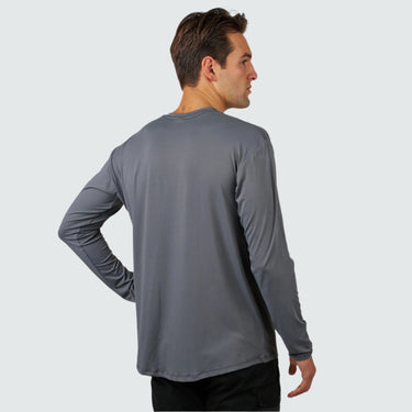 Men's Brackish Crewneck Long Sleeve BlackStrap #color_charcoal