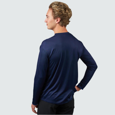 Men's Brackish Crewneck Long Sleeve BlackStrap #color_navy