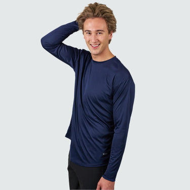 Men's Brackish Crewneck Long Sleeve BlackStrap #color_navy