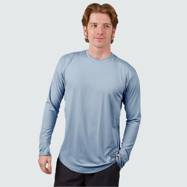 Men's Brackish Crewneck Long Sleeve BlackStrap #color_slate