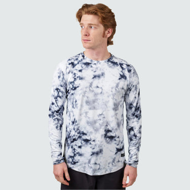 Men's Brackish Crewneck Long Sleeve BlackStrap #color_sundye-granite