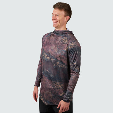 Men's Brackish Hoodie BlackStrap #color_realtree-sunset