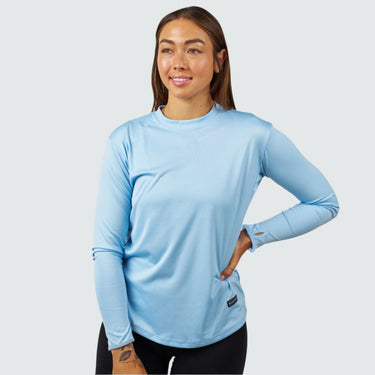 Women's Brackish Crewneck Long Sleeve BlackStrap #color_bluebird