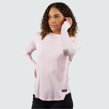 Women's Brackish Crewneck Long Sleeve BlackStrap #color_rose