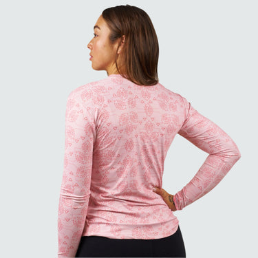 Women's Brackish Crewneck Long Sleeve BlackStrap #color_trailhead-coral