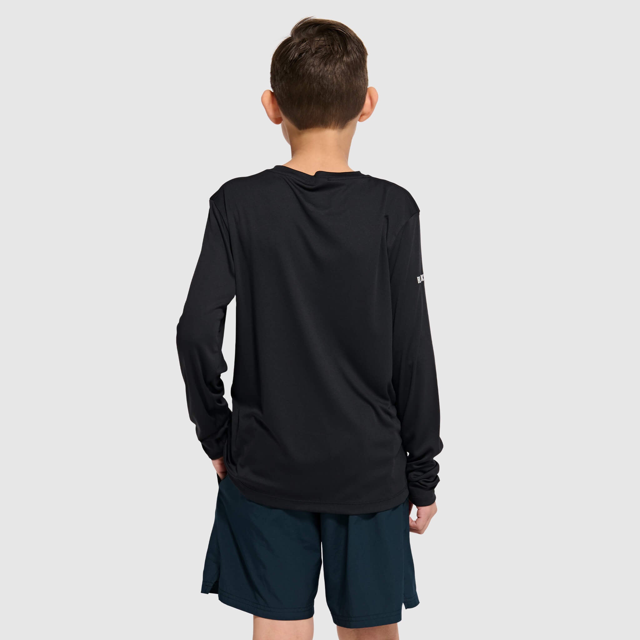 Big Kids' Brackish Crewneck Long Sleeve BlackStrap #color_black