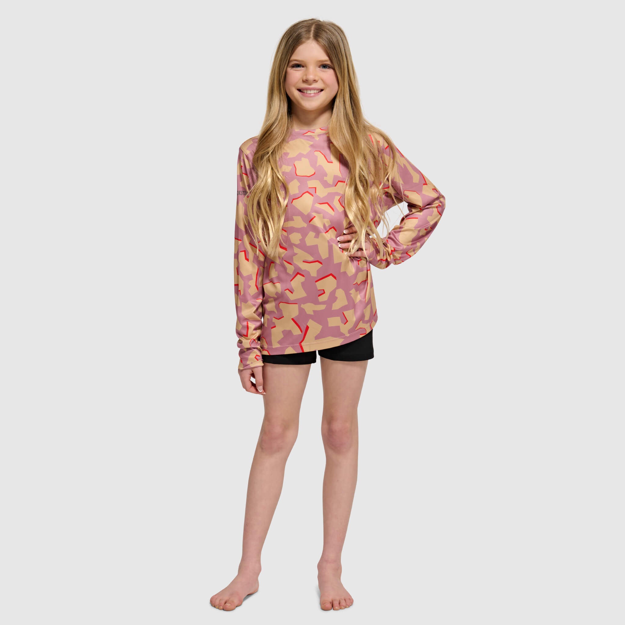 Big Kids' Brackish Crewneck Long Sleeve BlackStrap #color_dimentical rhododendron
