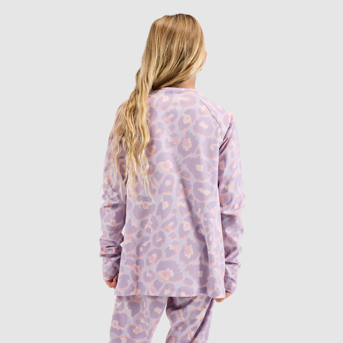 Big Kids' Evolver Crewneck Long Sleeve BlackStrap #color_ocelot dusk