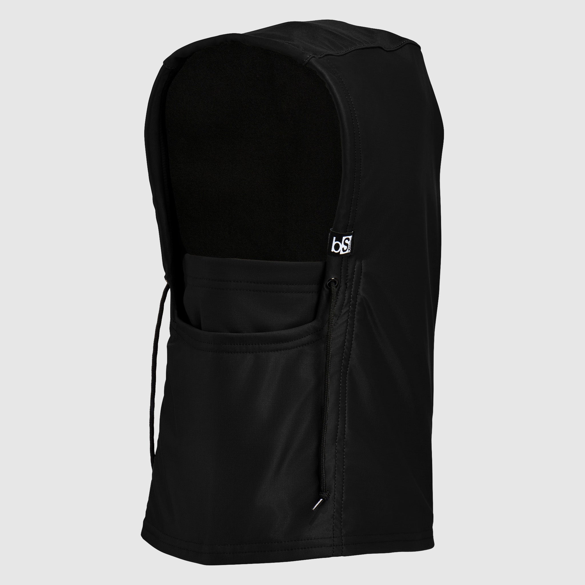 Camber Hood Adjustable Balaclava | Solids BlackStrap Black #color_black