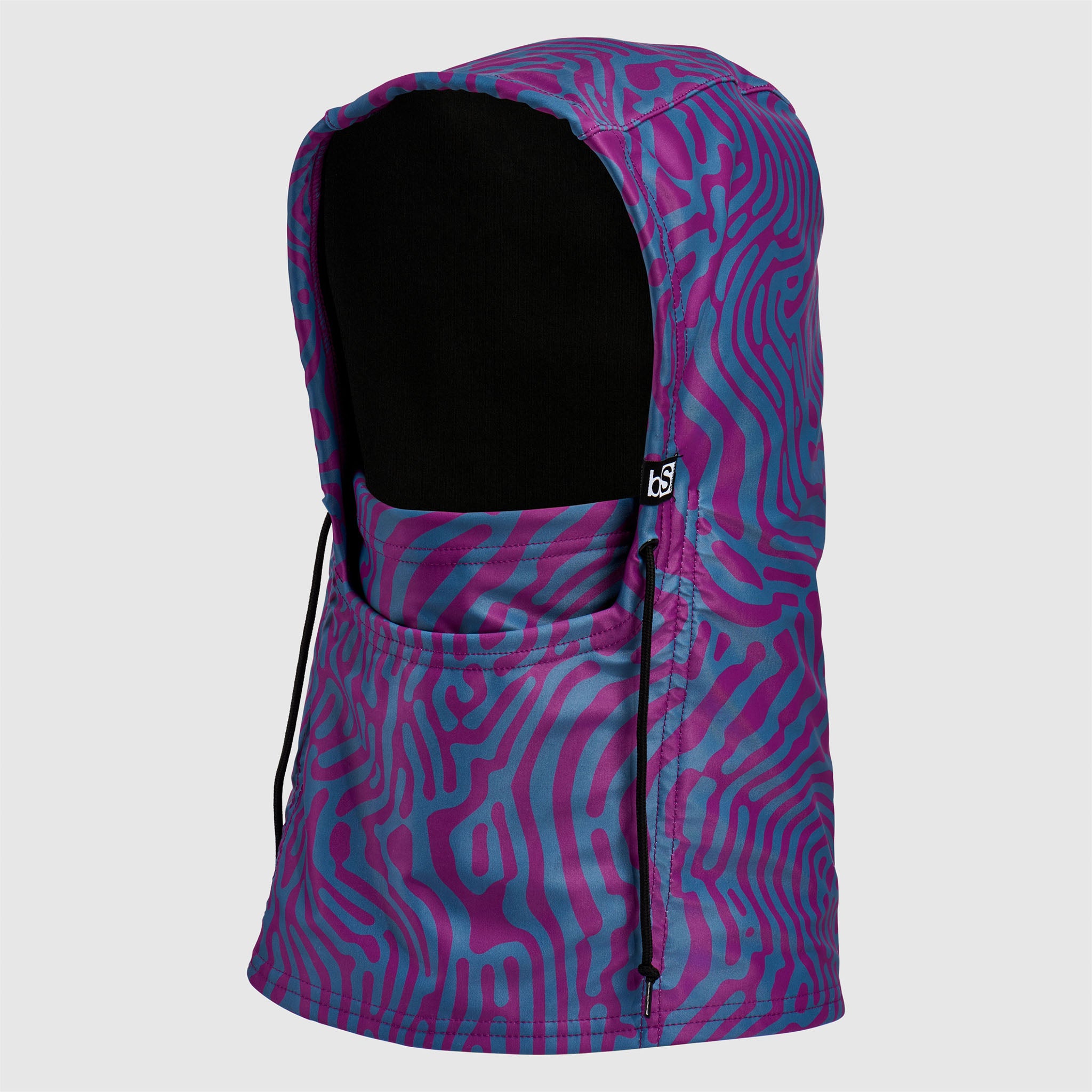 Camber Hood Adjustable Balaclava | Prints BlackStrap #color_inprint-currant