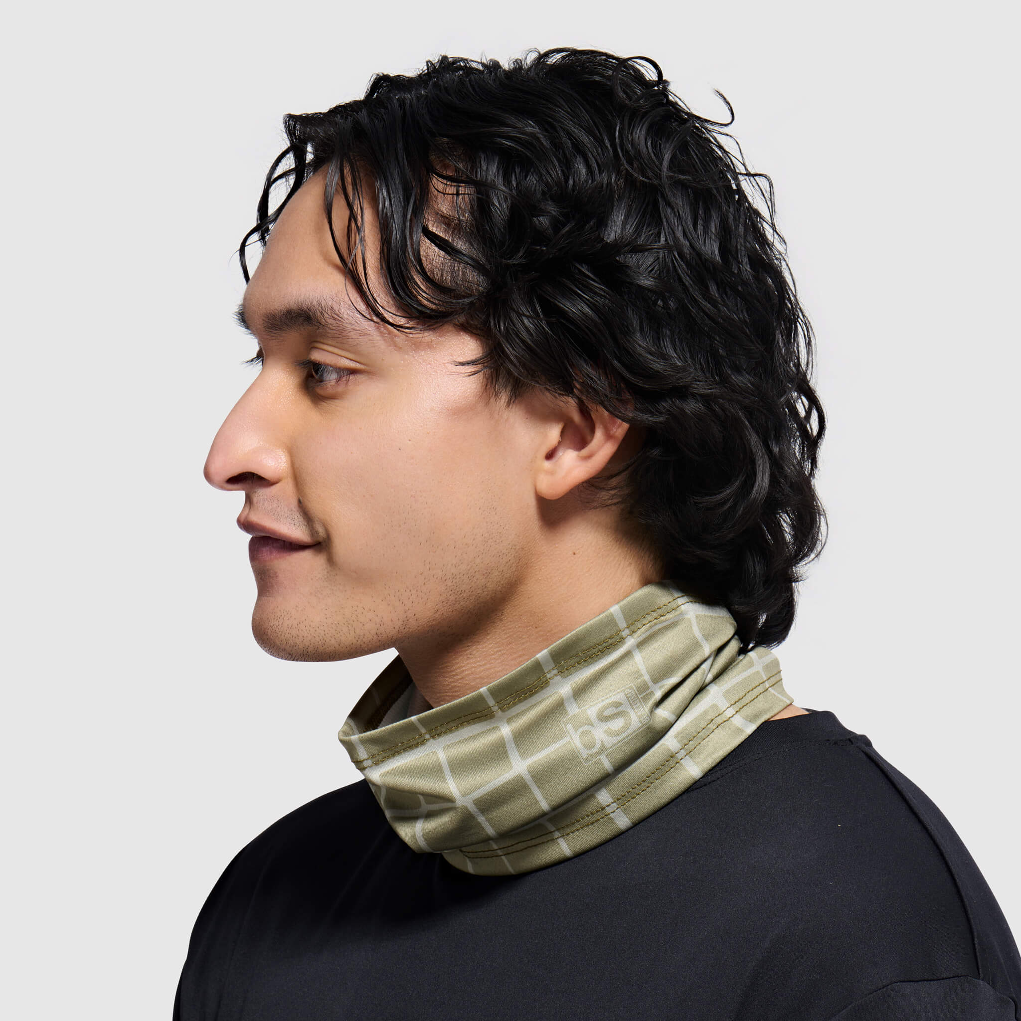 BlackStrap Daily Tube Neck Gaiter  #color_gridded sagebrush