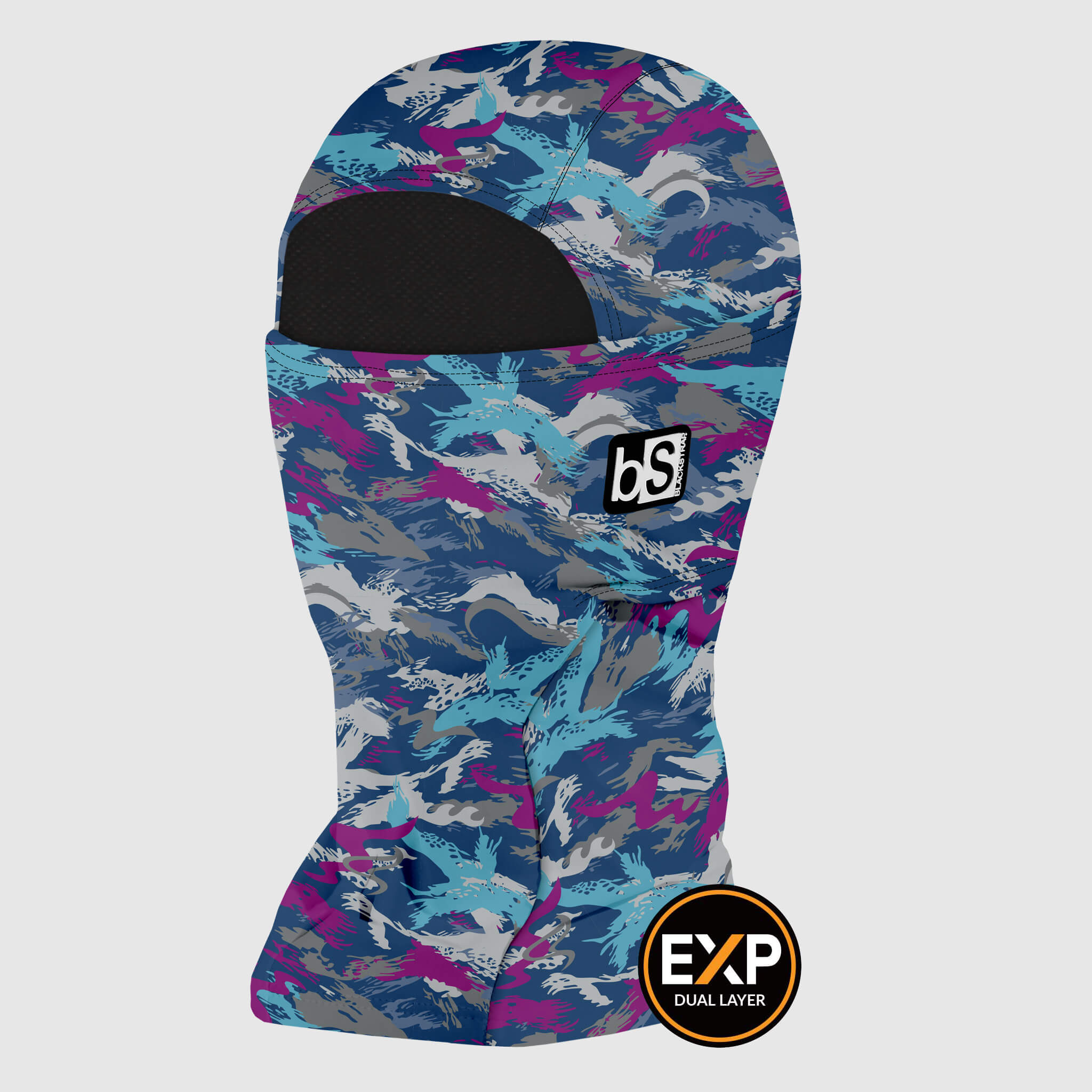 Expedition Hood Balaclava | Prints BlackStrap #color_motion-glacier