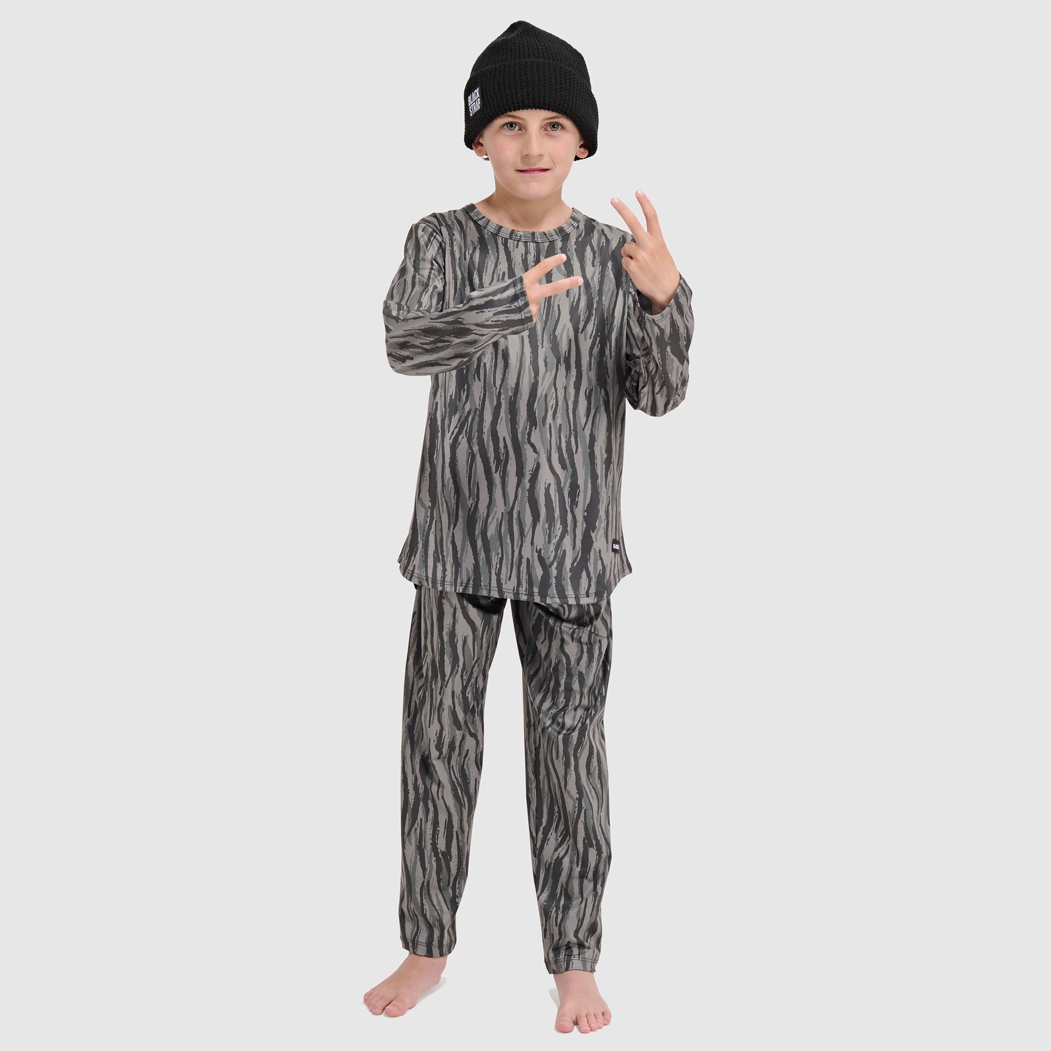 Big Kids' Evolver Baselayer Pant BlackStrap #color_pondy-smoldered