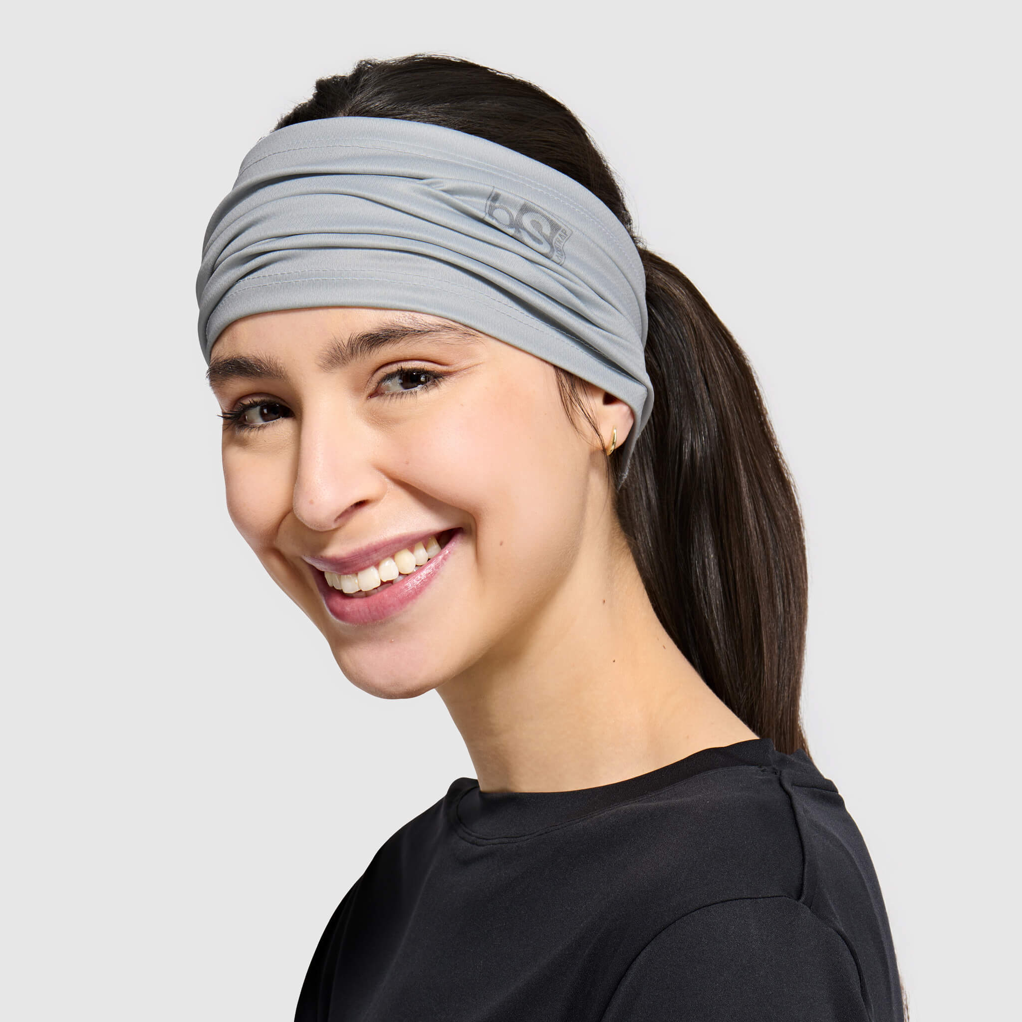 Multifunctional UV Headband BlackStrap #color_ash