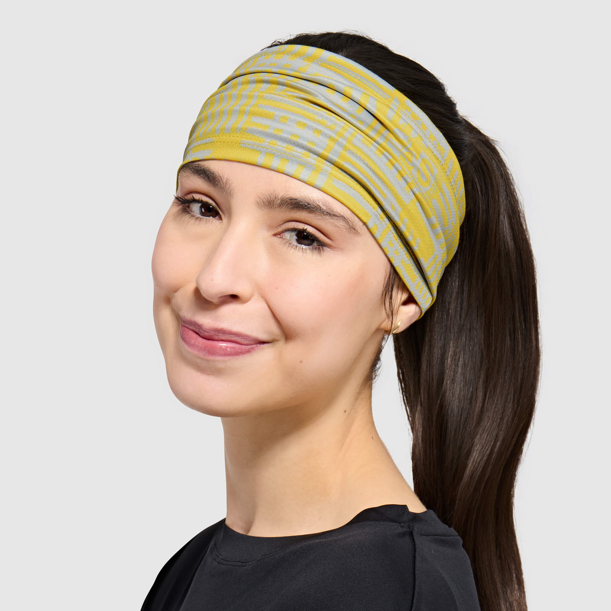 Multifunctional UV Headband BlackStrap #color_scribble meadow