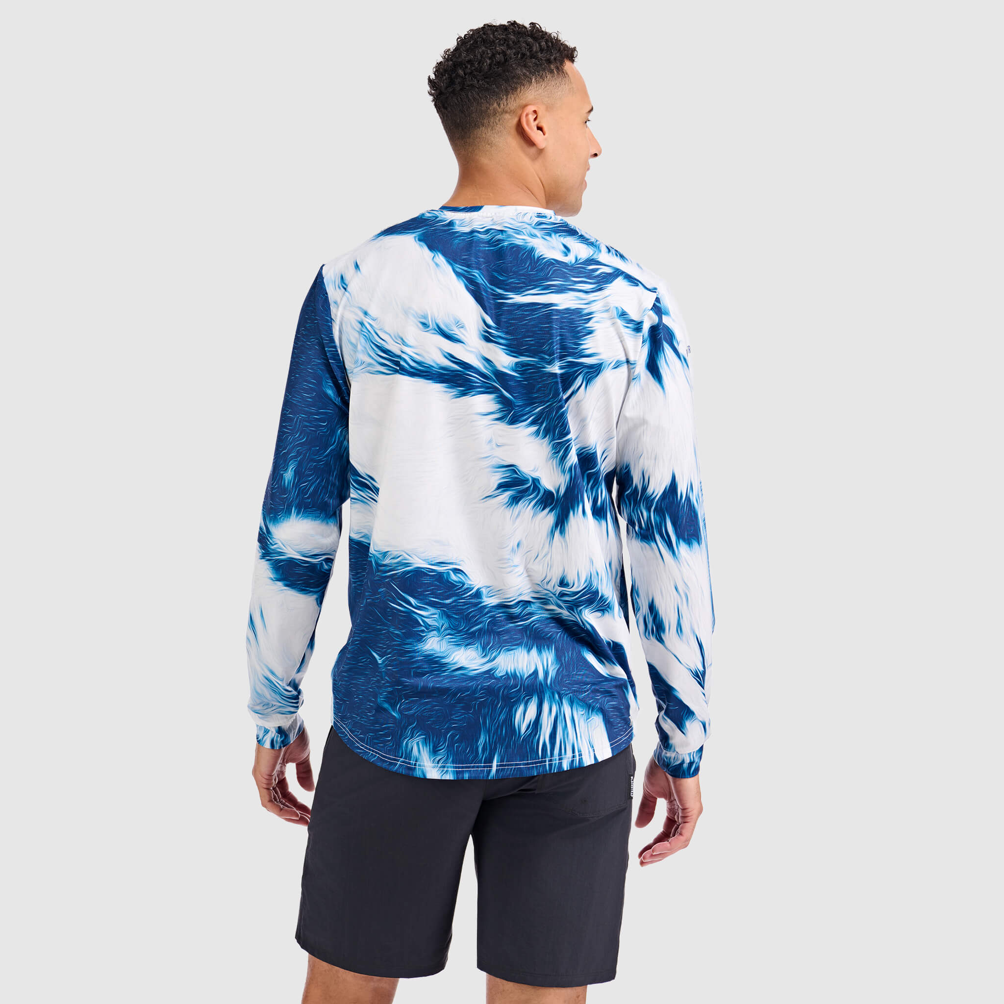 Men's Brackish Crewneck Long Sleeve BlackStrap #color_fur deschutes