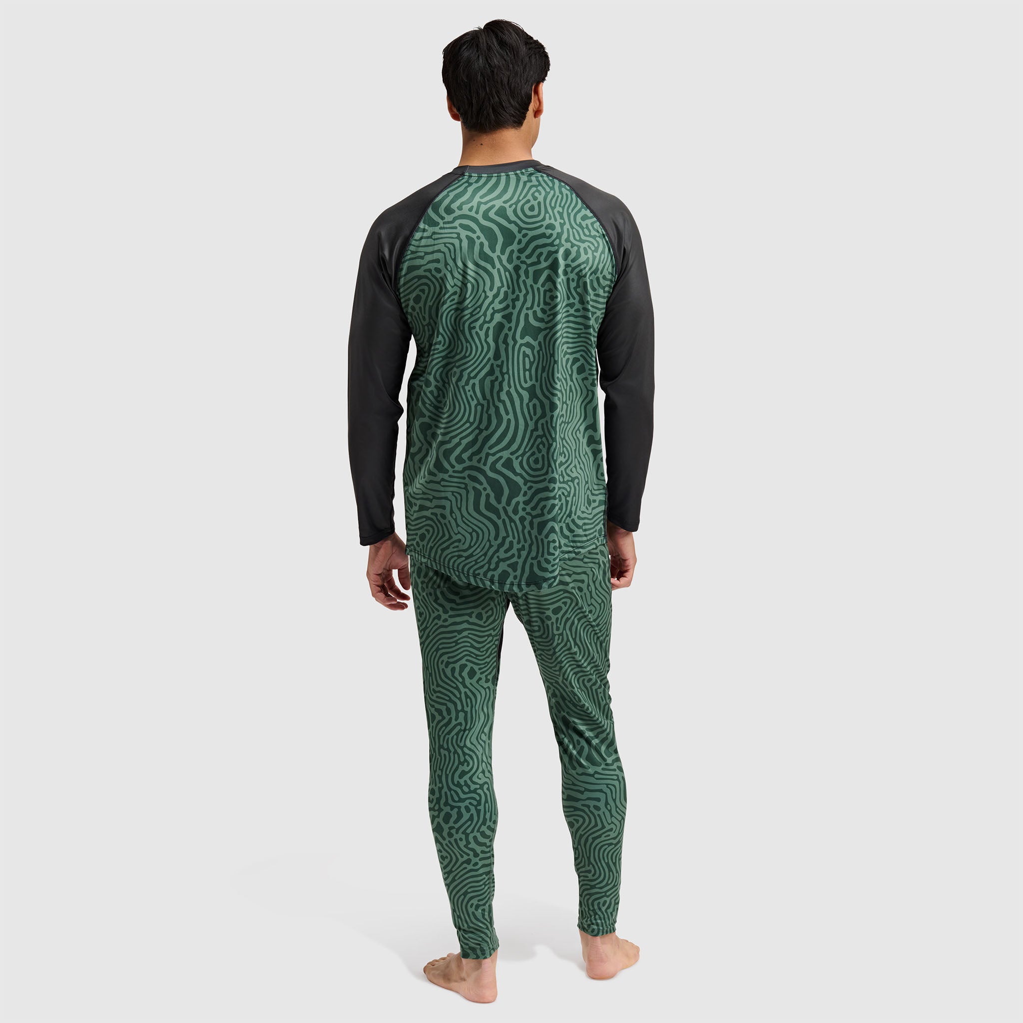 Men's Skyliner All-Season Base Layer Crewneck BlackStrap #color_inprint-obsidian