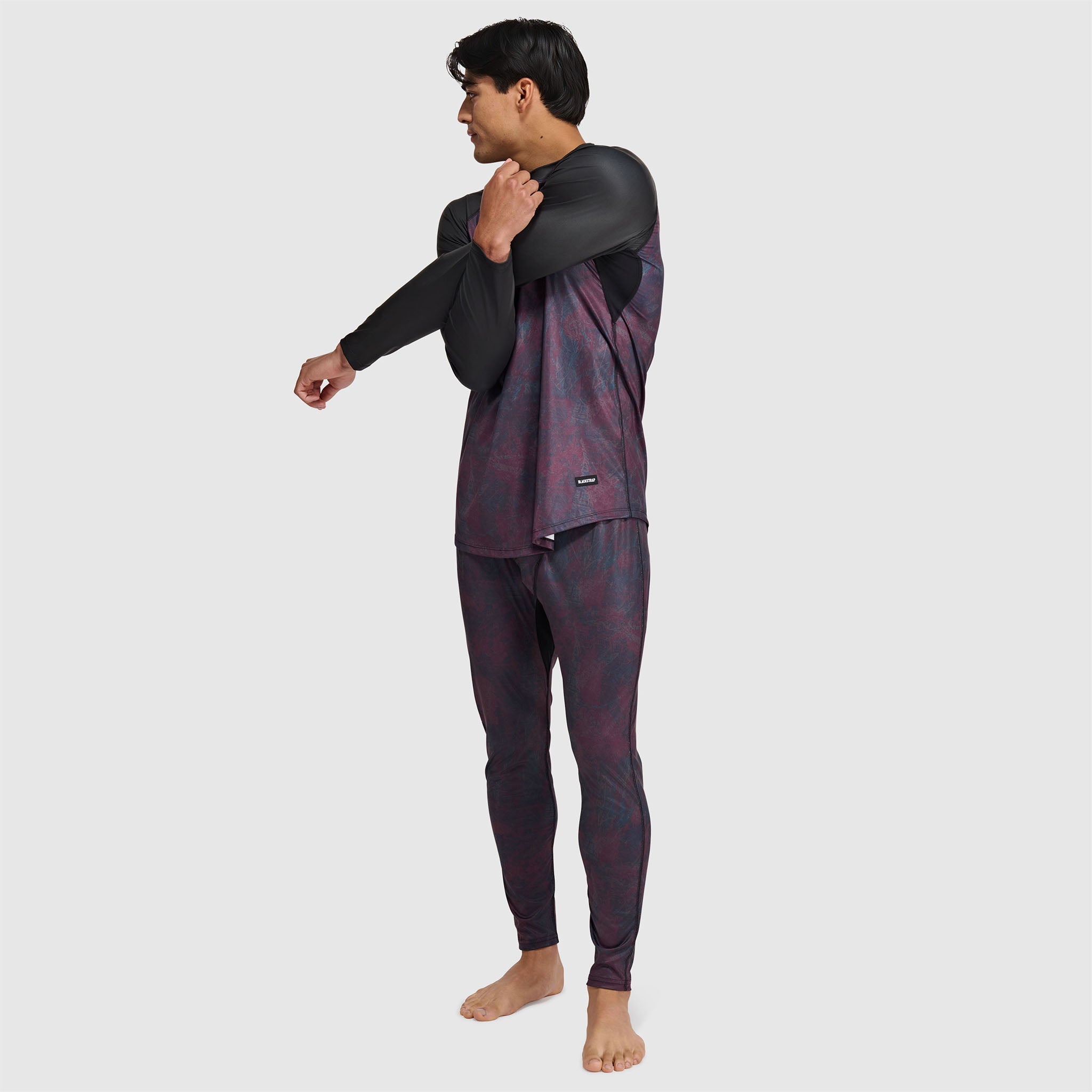 Men's Skyliner All-Season Base Layer Pants BlackStrap #color_pulse-cherry